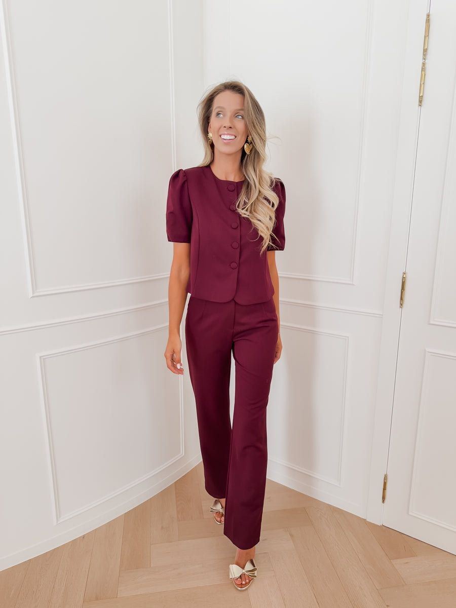 Bordeaux Esmeralda Blouse