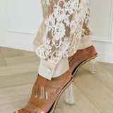 Peach Gracelynn Lace Ensemble