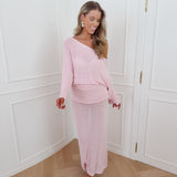 Light Pink Lenora Textured Ensemble