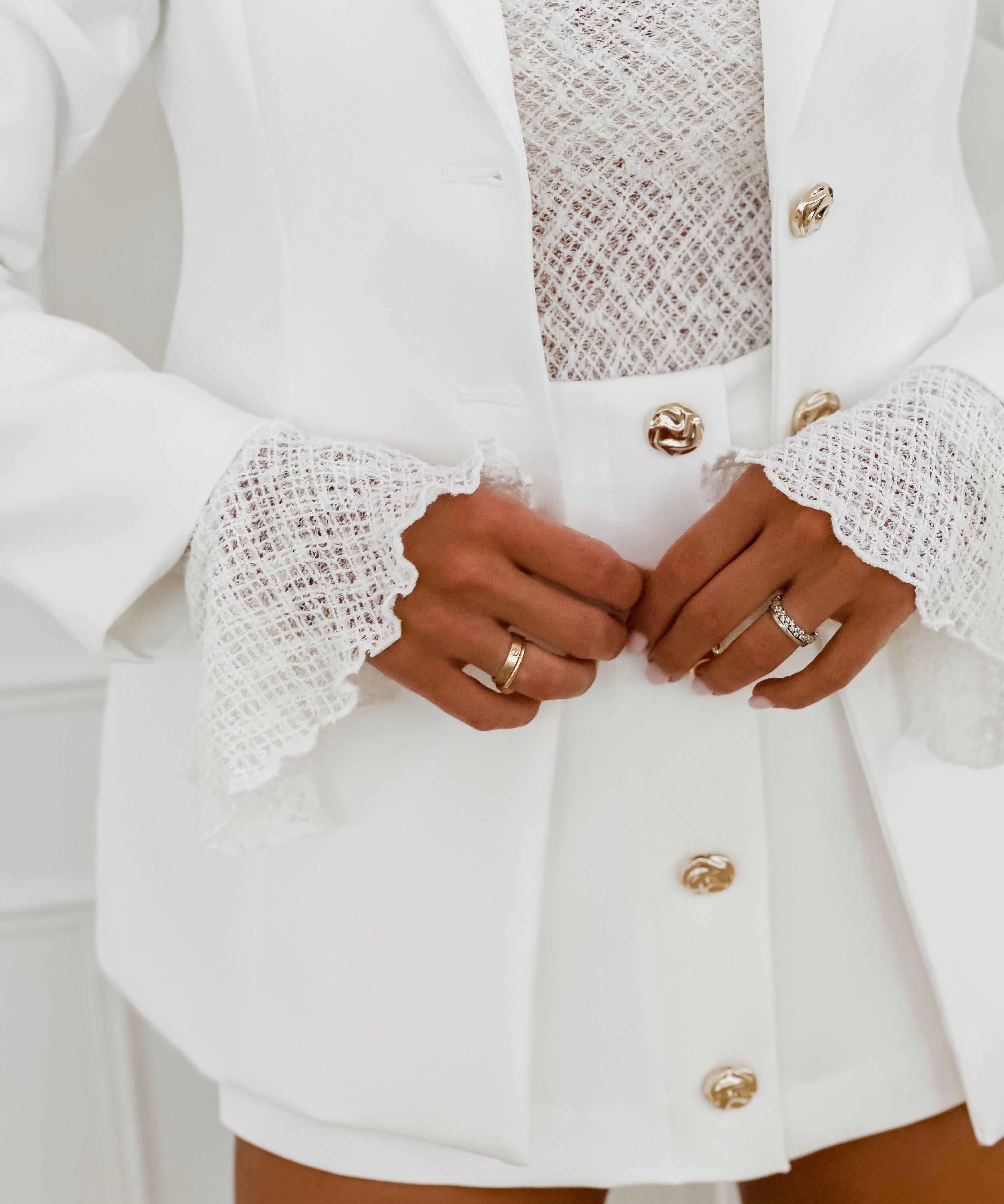 White Vicky Blazer