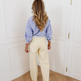 Blue Raquel Striped Blouse