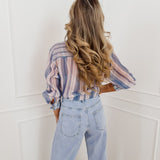 Blue Striped Madina Blouse