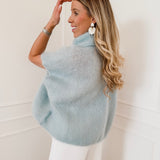 Aqua Blue Cape Sweater