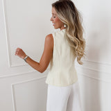 Soft Yellow Seashell Top