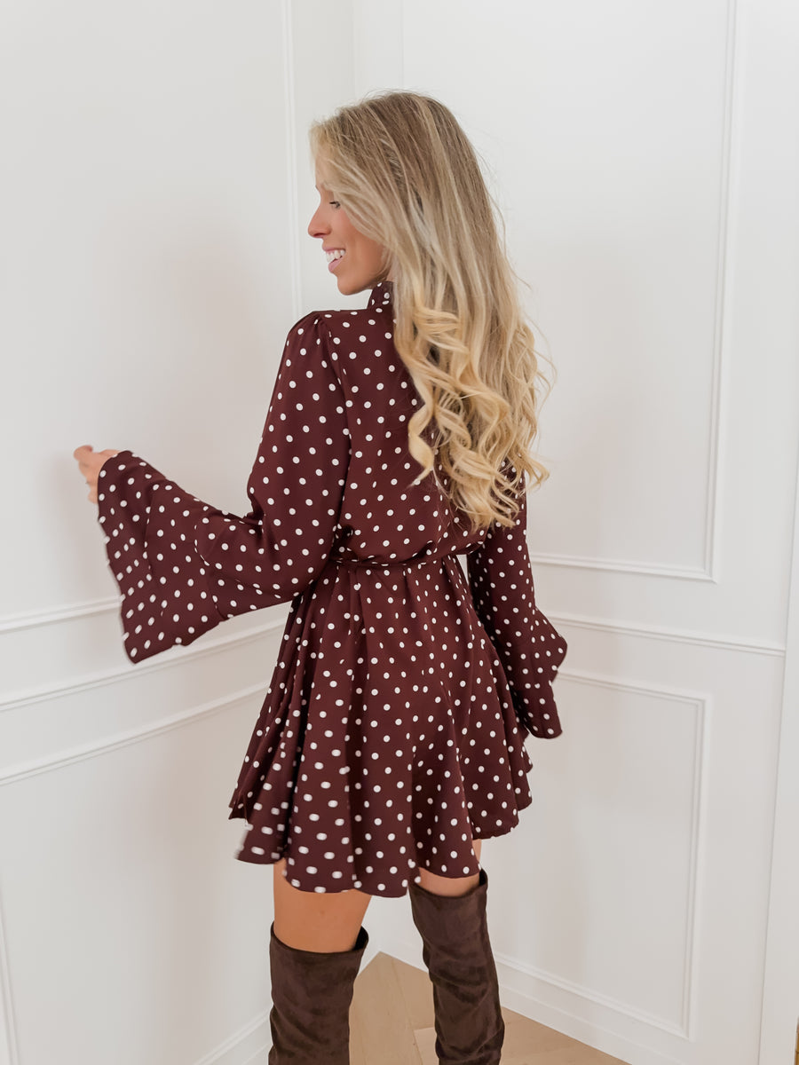Brown Polka Dot Dress