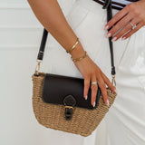 Dark Brown Leather Flap Bag