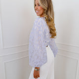 Light Blue Elicia Cache Coeur Top