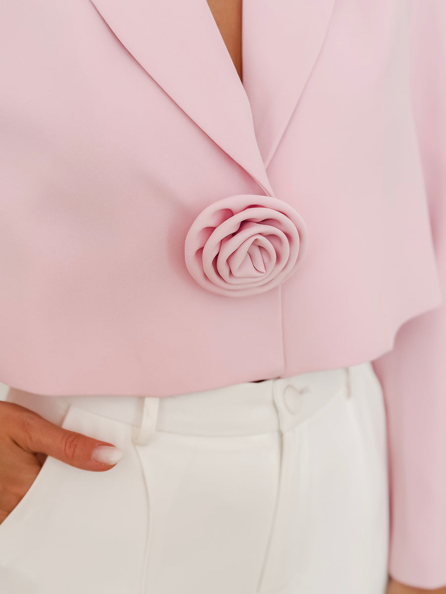Pink Rose Button BLAZER