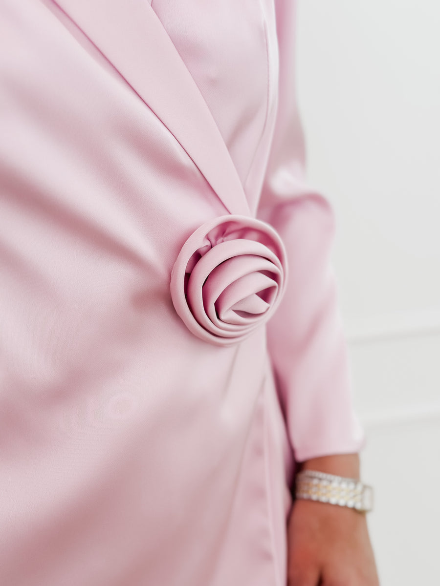 Pink Rose Button Playsuit