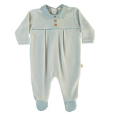 BABY - Mint Pied De Poule Detail Bodysuit