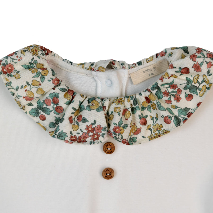 BABY - Ivory Garden Detail Bodysuit