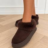 Dark Brown Cozy inara Boots