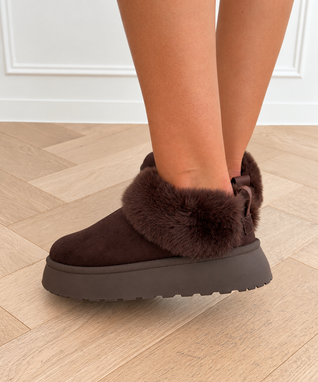 Dark Brown Cozy inara Boots
