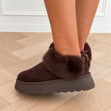 Dark Brown Cozy inara Boots