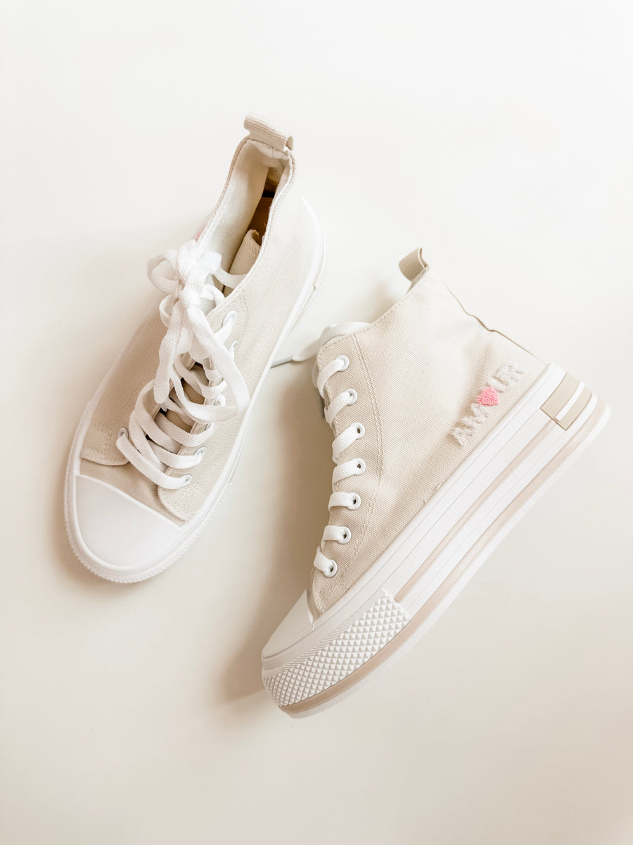 Beige Amour Sneakers