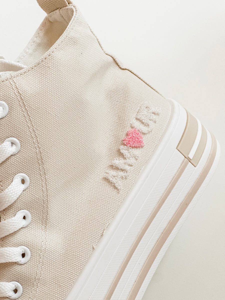 Beige Amour Sneakers