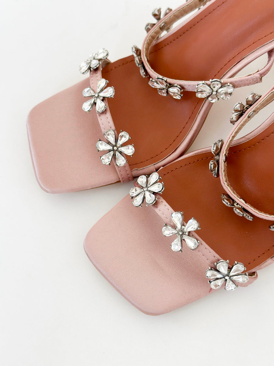 Flower Diamond Heels