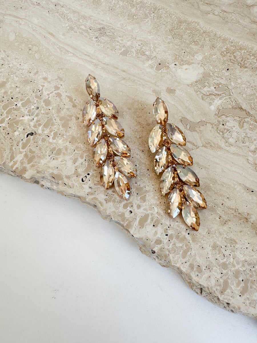 Golden Diamond Nina Earrings