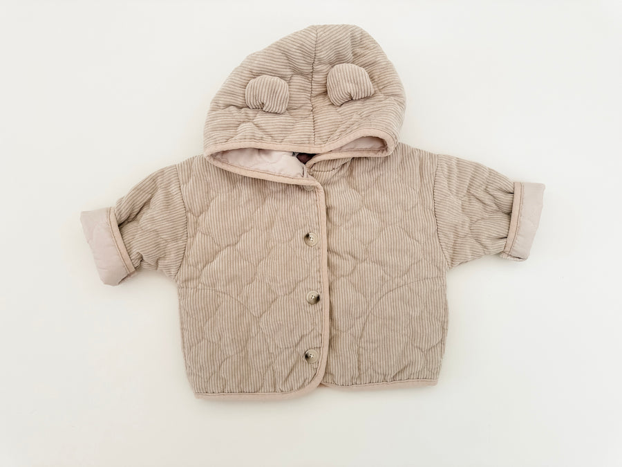 BABY - Beige Corduroy Bear Coat