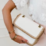 White Raffia Bag