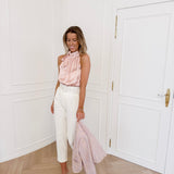 Crème Lucy Belt Trouser