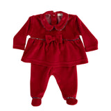 BABY - Red Velvet Bow Ensemble