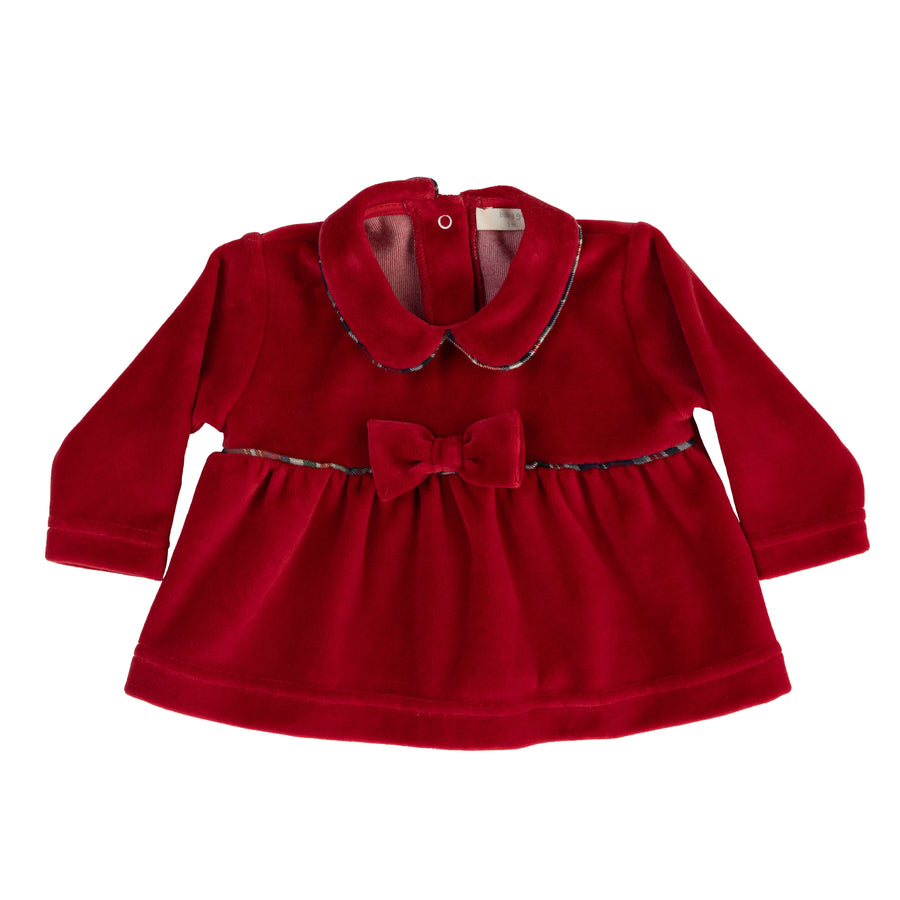BABY - Red Velvet Bow Ensemble