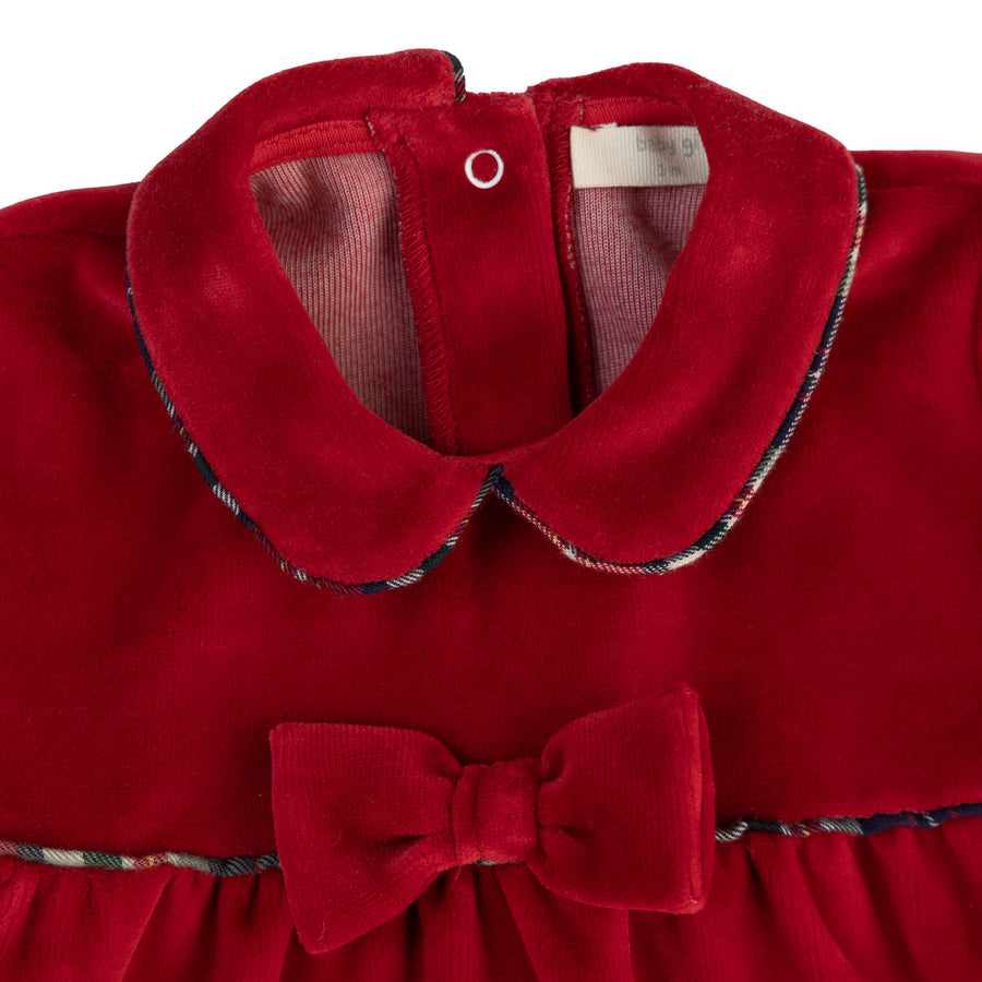 BABY - Red Velvet Bow Ensemble