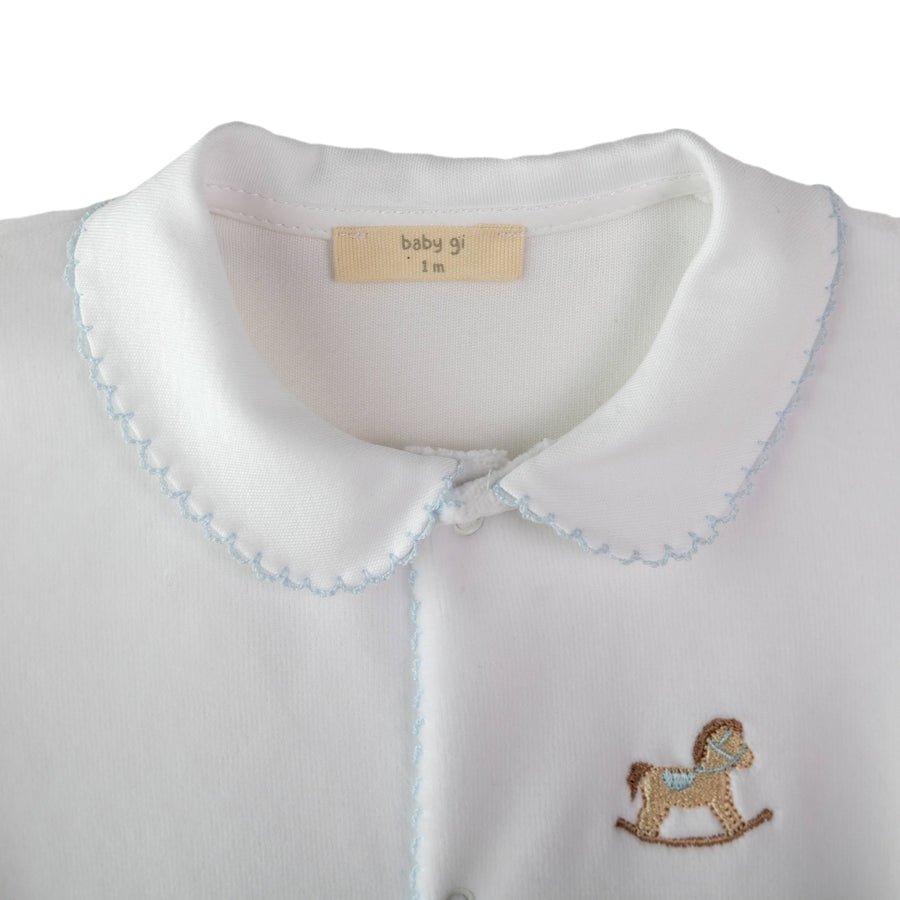 BABY - White Rocking Horse Detail Bodysuit
