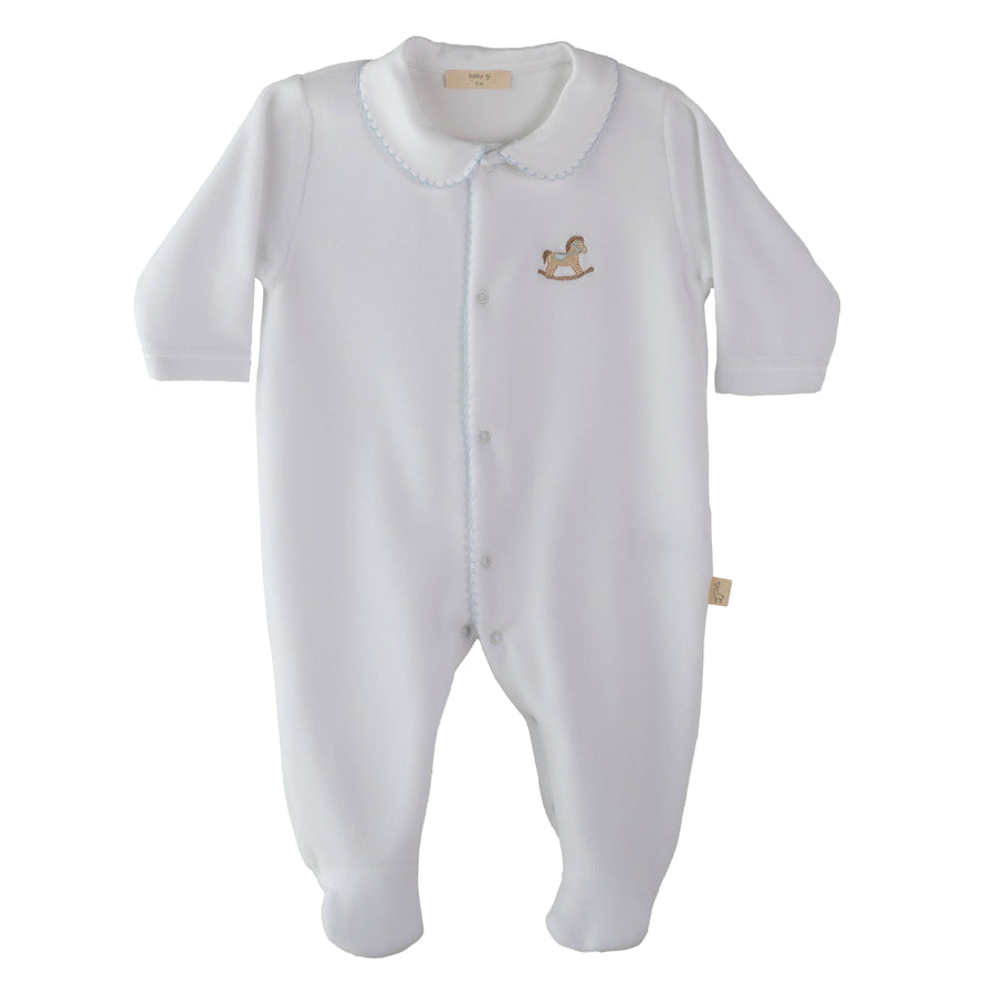 BABY - White Rocking Horse Detail Bodysuit