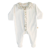 BABY - White Frill Collar Blossom Detail Bodysuit