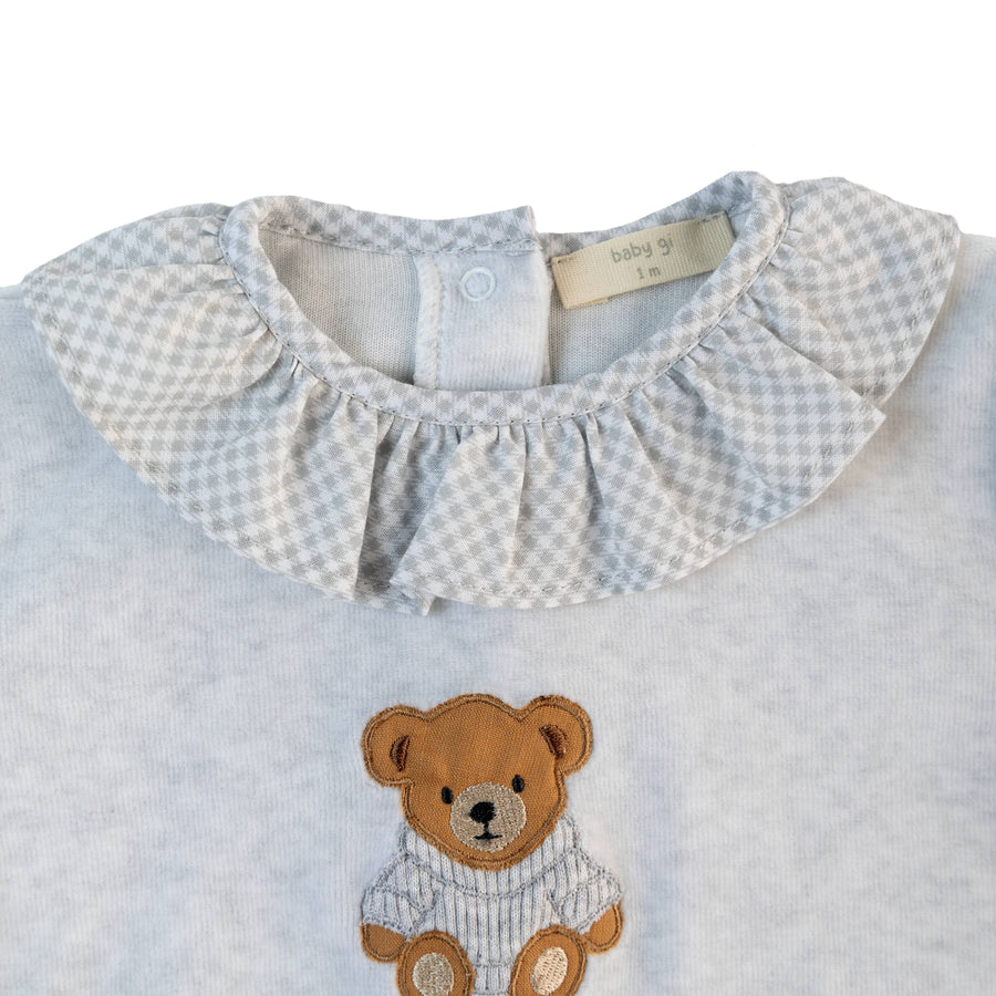 BABY - Thomas Frilly Footie Grey