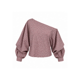 Bordeaux Lily Vichy Off Shoulder Blouse