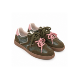 Green Pink Detail Frida Sneaker