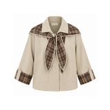 Beige Brown Detail Marly Jacket
