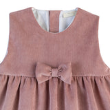BABY - Old Pink Ribbel Bow Dress
