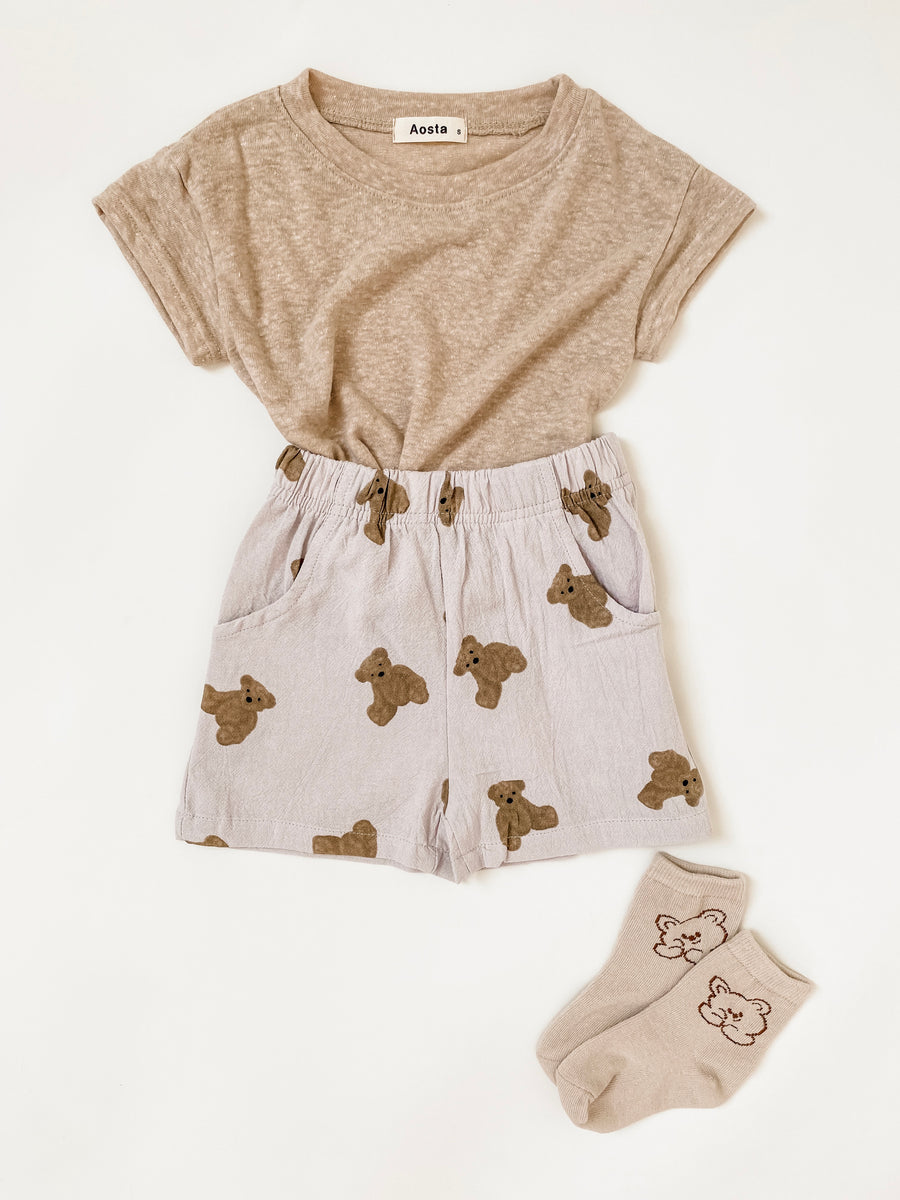 BABY - Taupe Baby Bear Short