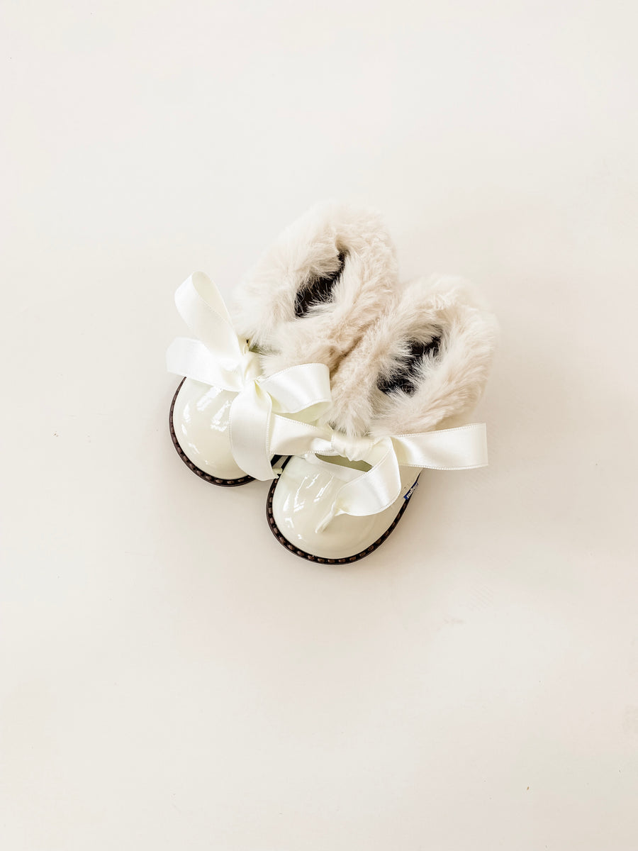 BABY - White Lizzy Porcelan Charol Shoes