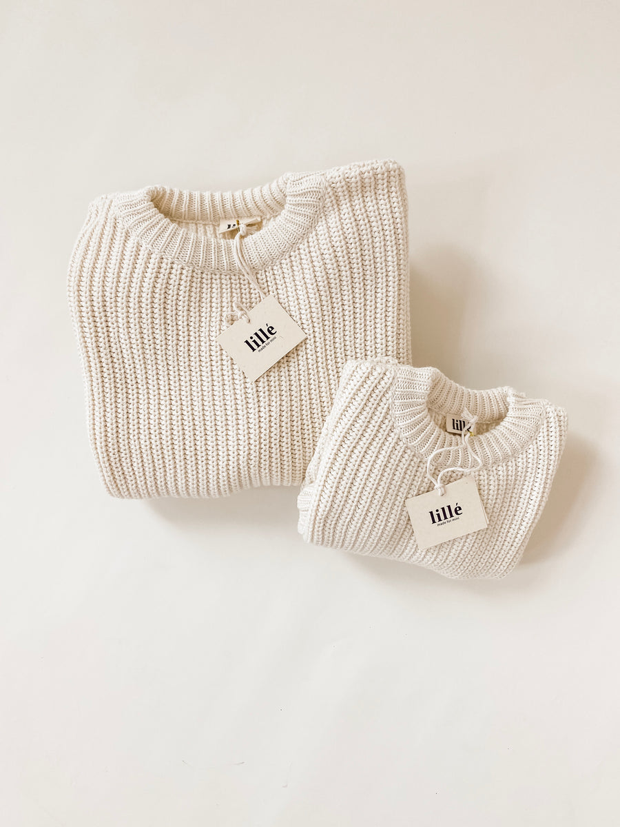 BABY - Crème Lillé Oversized Sweater