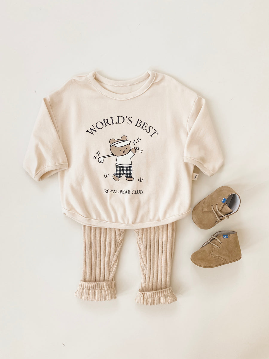 BABY - Lala Light Beige Knit Ya Pants