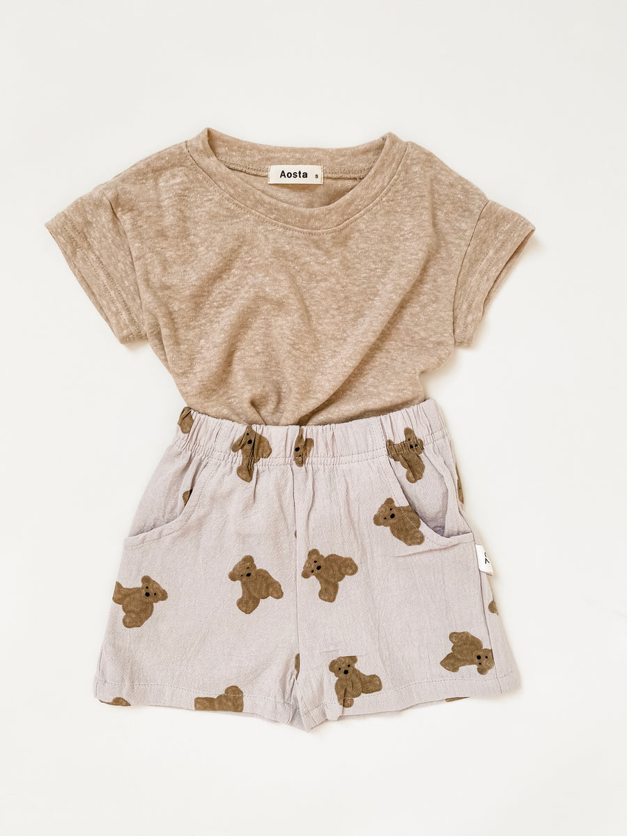BABY - Taupe Baby Bear Short