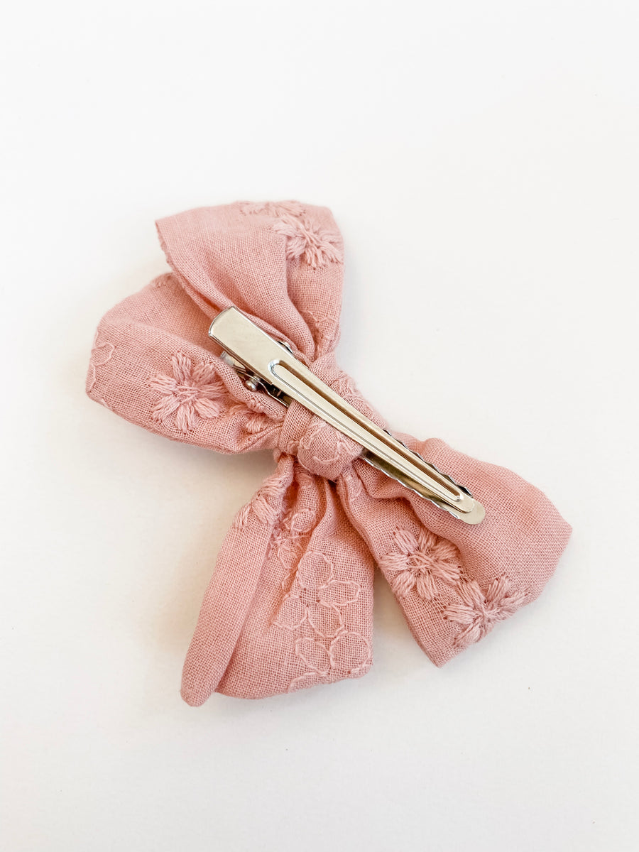 BABY - Old Pink Flower Detailled Hairclip
