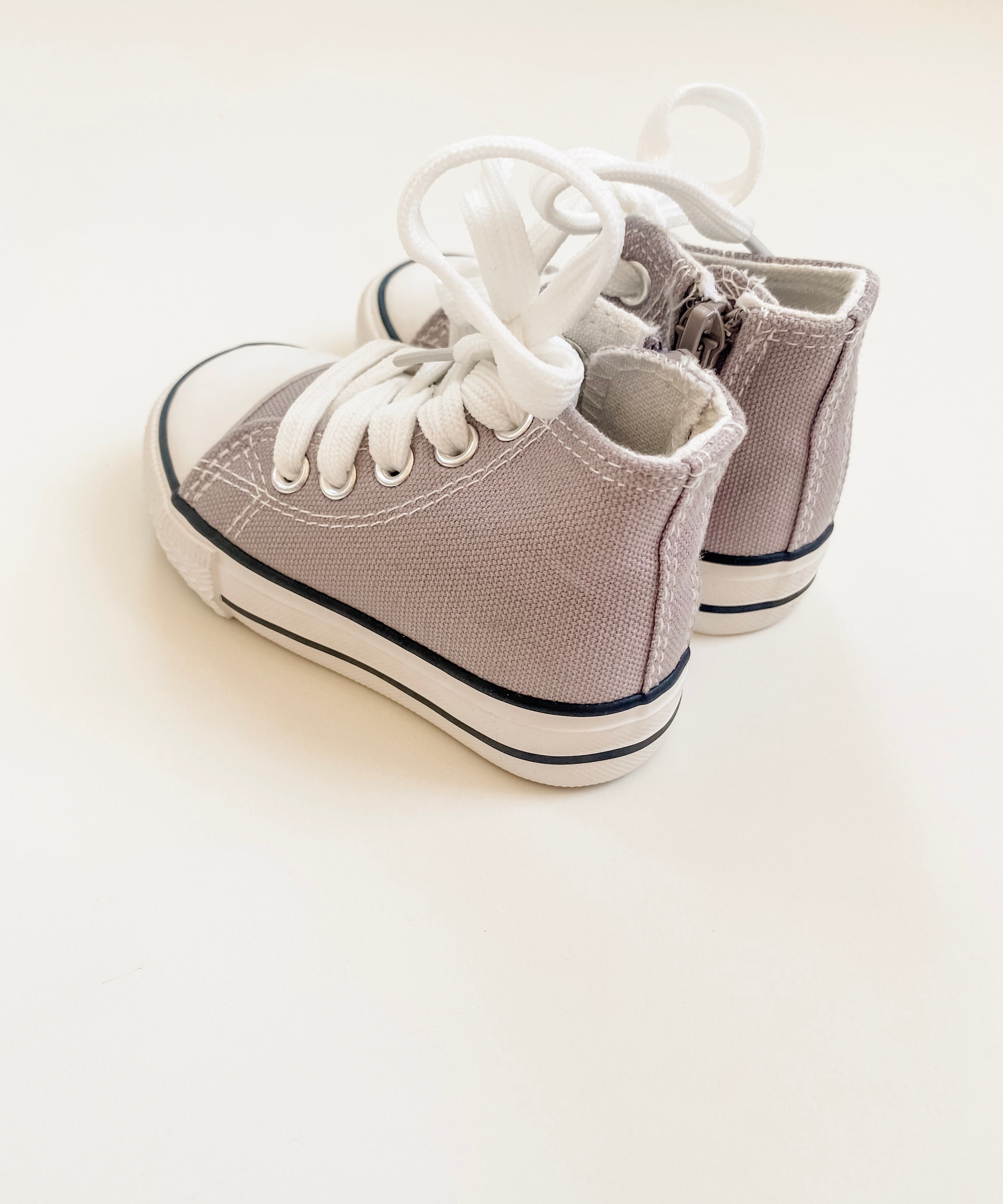 BABY - High Sneakers GREY ZIPPER