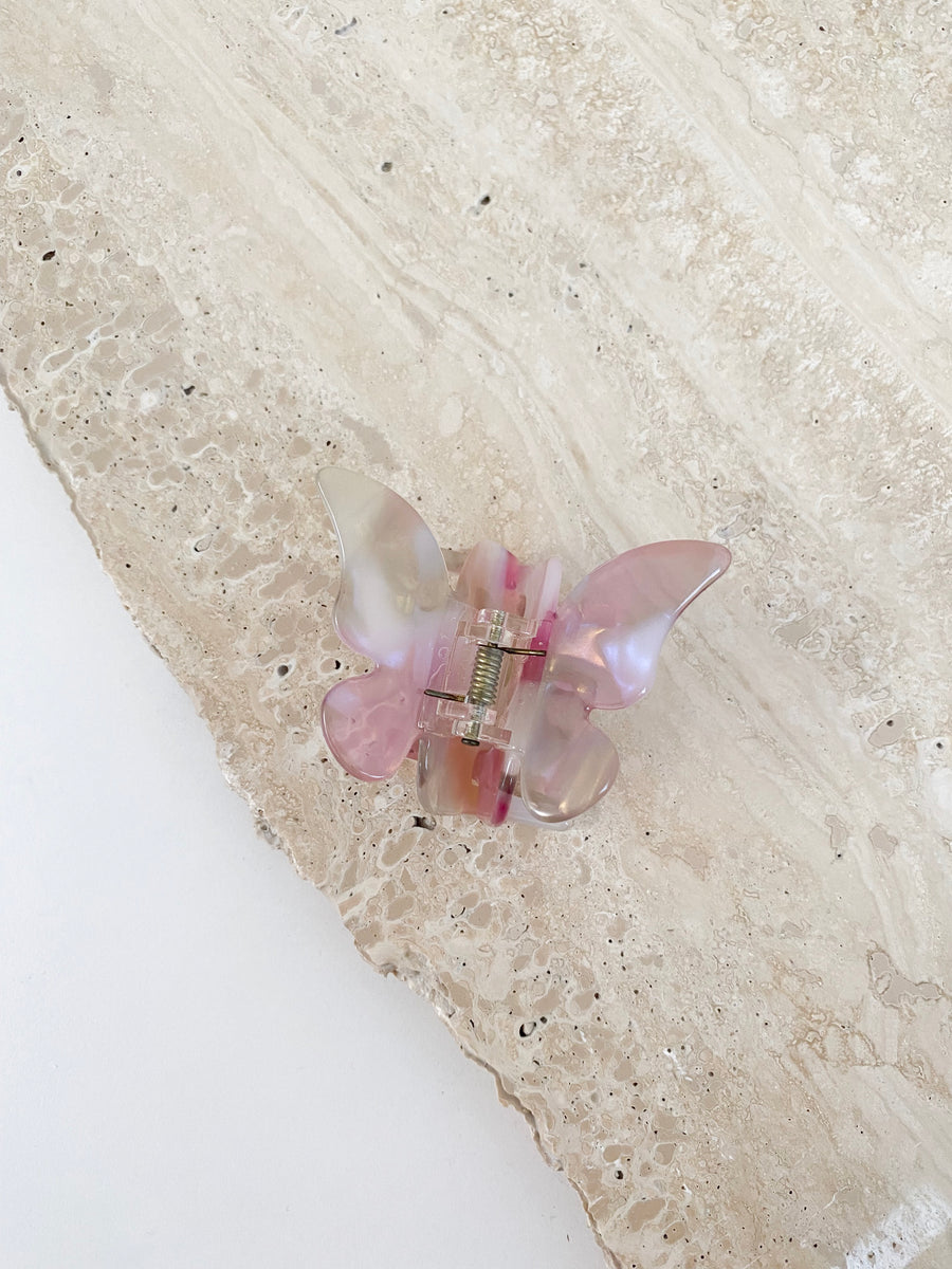 Lila Butterfly Hairclip